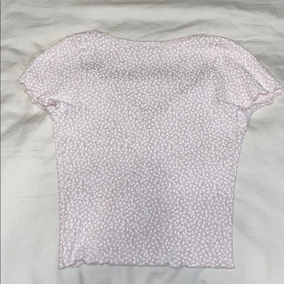 Brandy Melville flower button up blouse - Picture 2 of 4